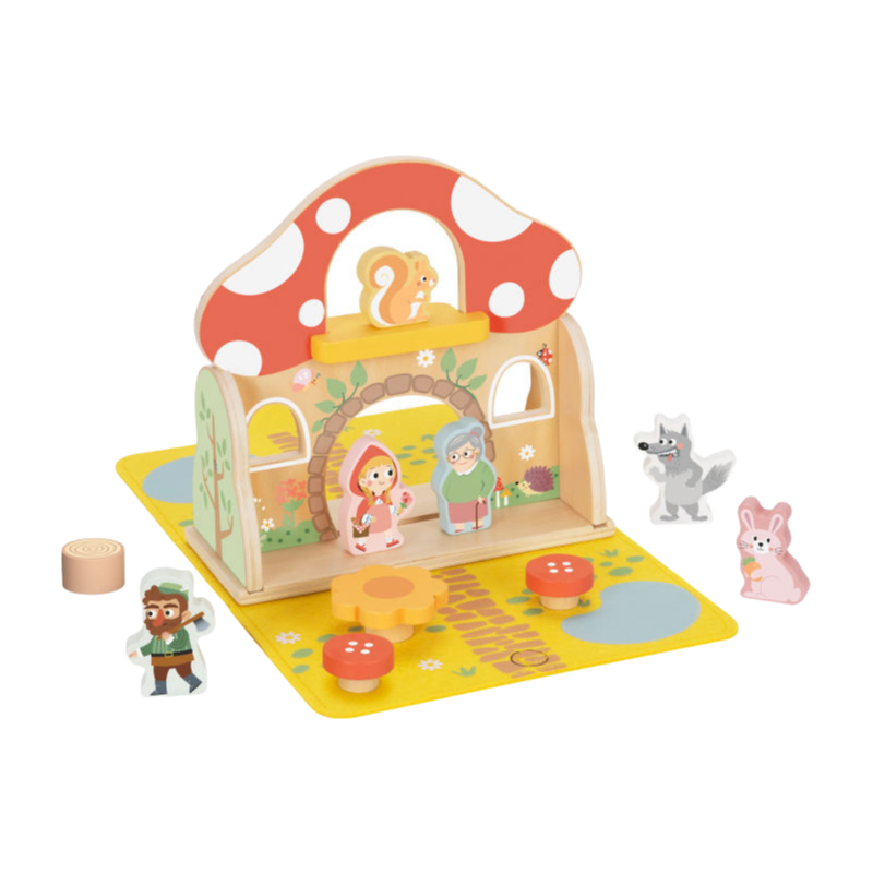 Customizable OEM Wooden Toy House Playset for Kids Under 3 Years Old