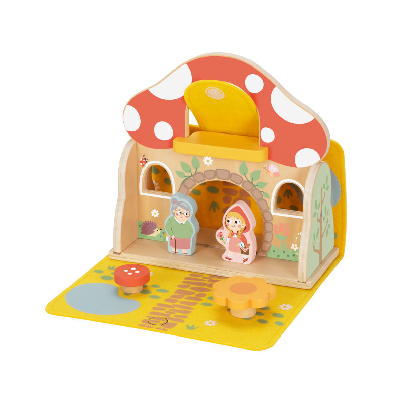 Customizable OEM Wooden Toy House Playset for Kids Under 3 Years Old