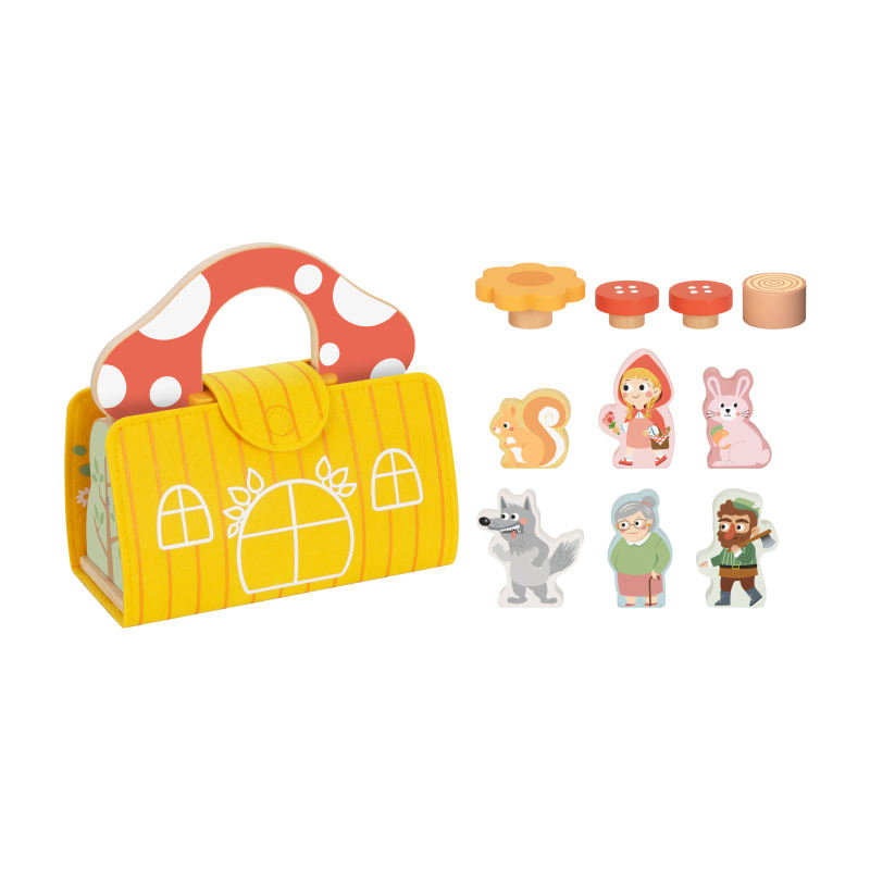 Customizable OEM Wooden Toy House Playset for Kids Under 3 Years Old