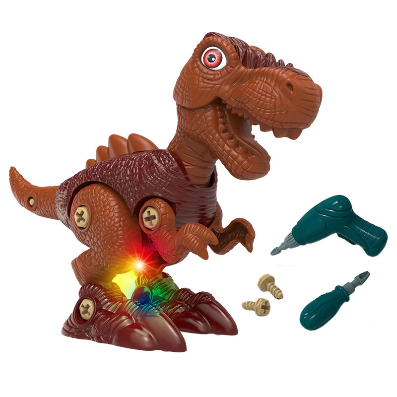 Bulk Supply of EN71 Certified DIY Assemble Dinosaur Toys with AG13 Batteries