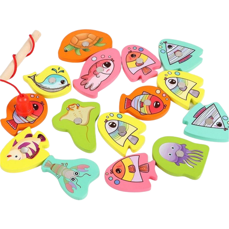 Wholesale Magnetic Fish Toy for Kids - Eco-Friendly Wooden Learning & Playing Set