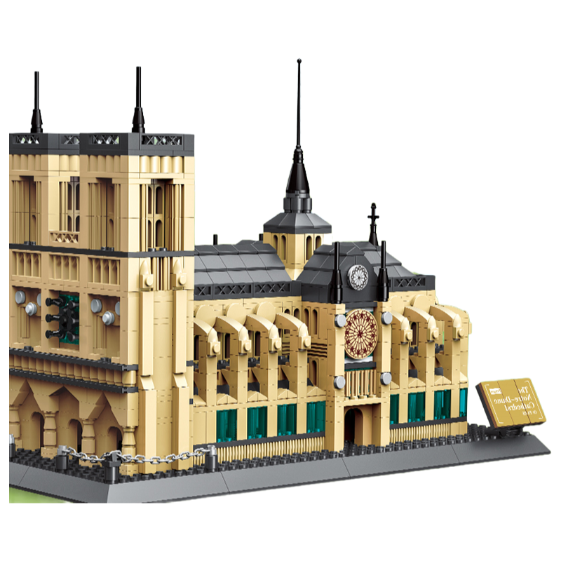 Factory Supply Educational Unisex Building Blocks Notre Dame Cathedral Toy for Ages 8+