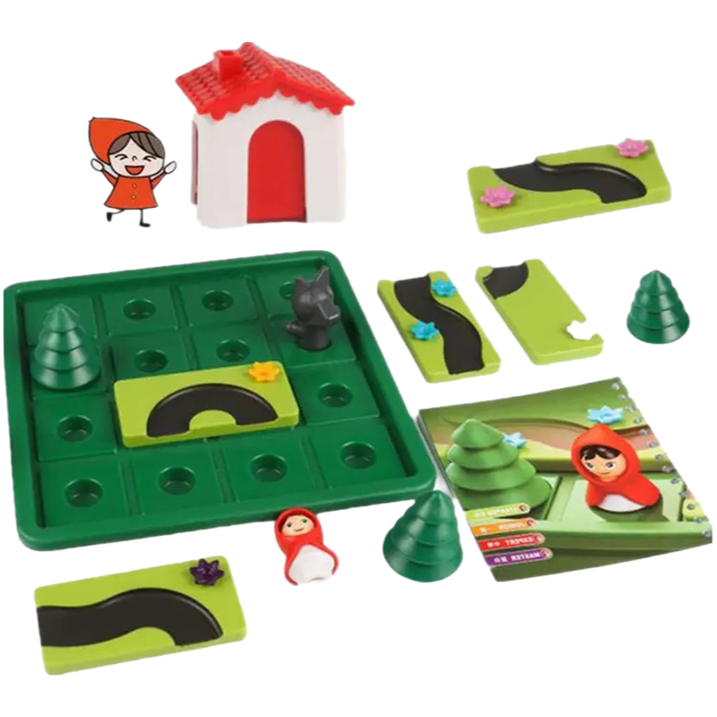 Wholesale Plastic Educational Board Game Little Red Riding Hood Chess Toy for Kids