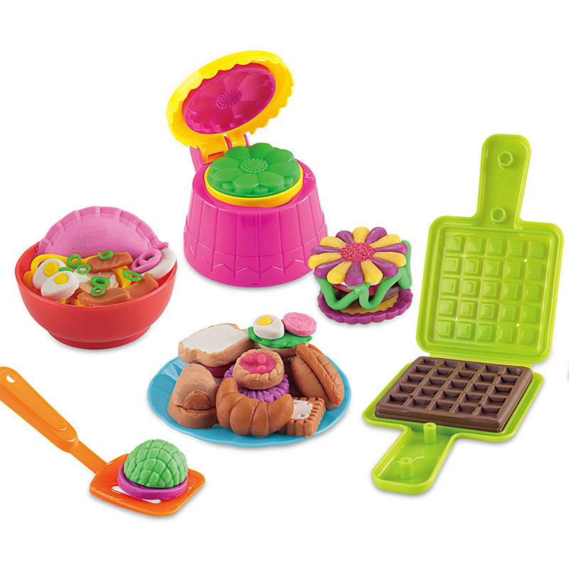 Bulk Wholesale Play Clay Set with Dumpling Waffle Sushi Cake Molds for Children