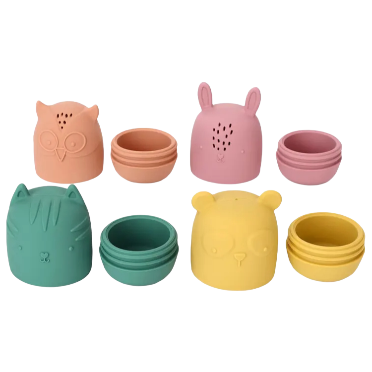 Custom Animal Shape Silicone Bath Toys for Babies - Factory Direct Supply