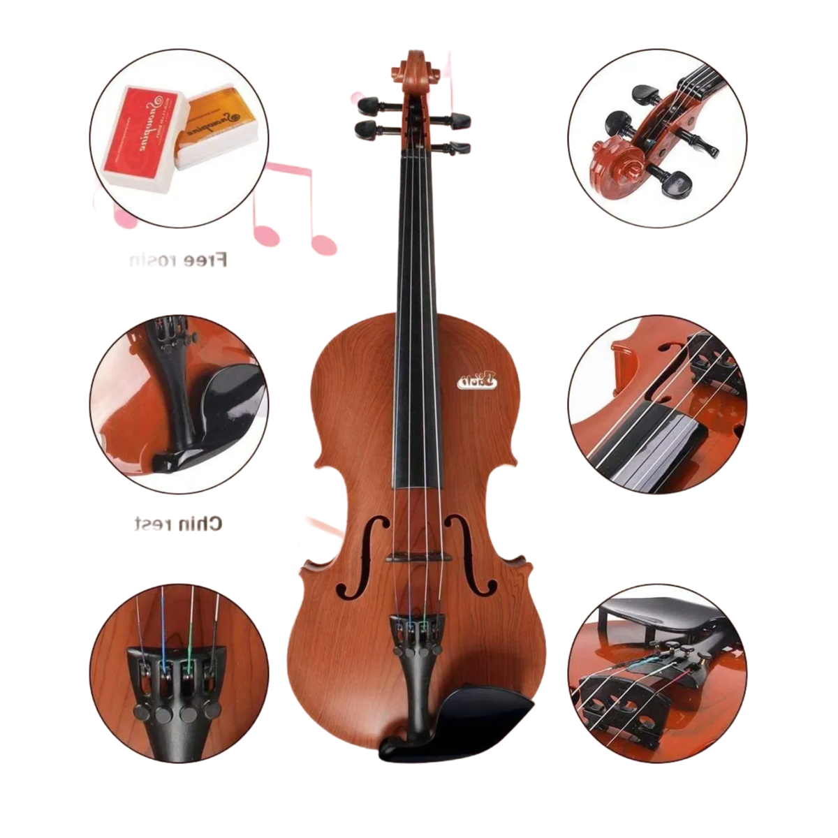 Customizable Plastic Violin Toy for Kids Age 3-8 Years with CE Certification