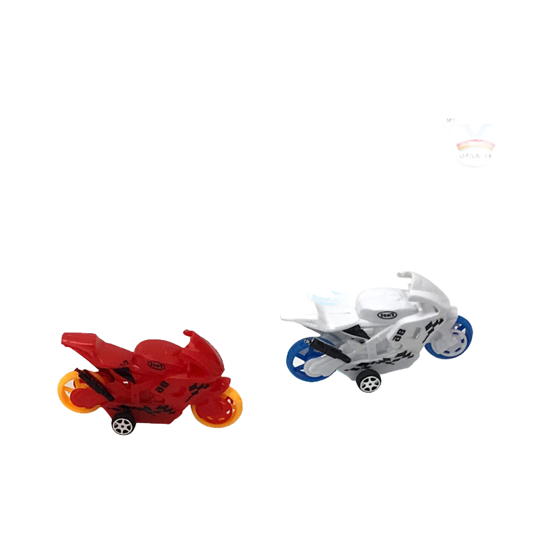Wholesale Pull Back Motorcycle and Car Toys Set for Kids Educational Play 4 Color Mixed
