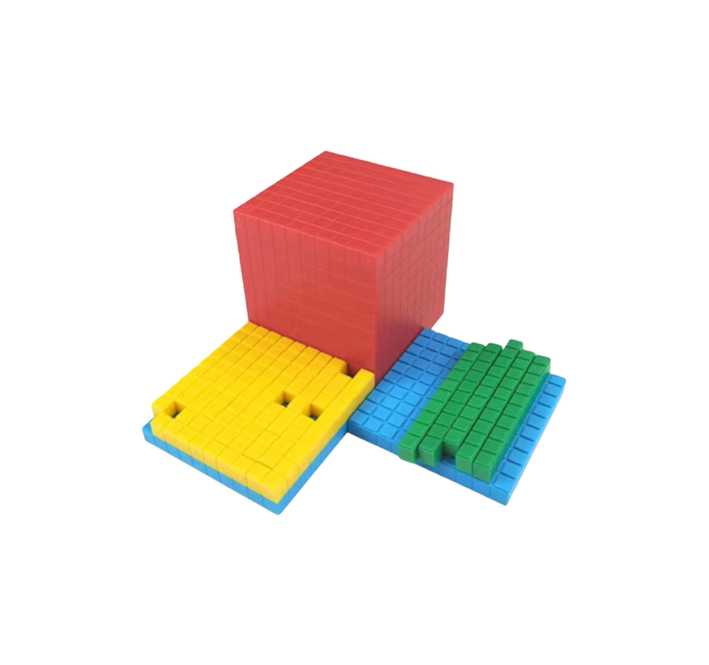 Custom Logo Base 10 Mathematics Toys - Injection Molded Plastic Learning Resources for Schools