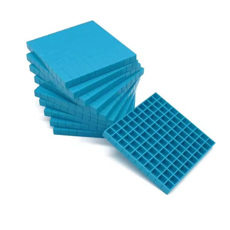 Custom Logo Base 10 Mathematics Toys - Injection Molded Plastic Learning Resources for Schools
