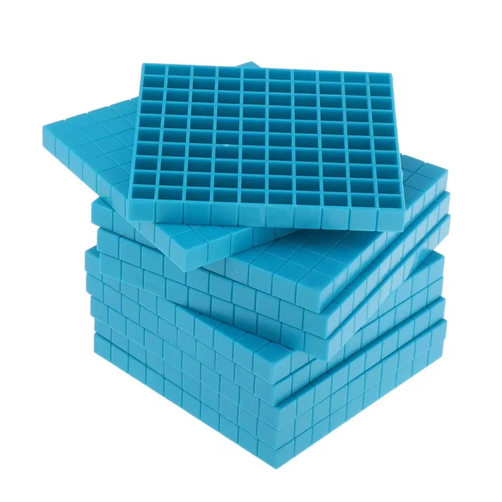 Custom Logo Base 10 Mathematics Toys - Injection Molded Plastic Learning Resources for Schools