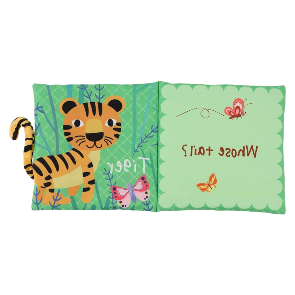 Factory Supply Baby Sensory Cloth Book with Noisy Paper Mirror Custom Design Available