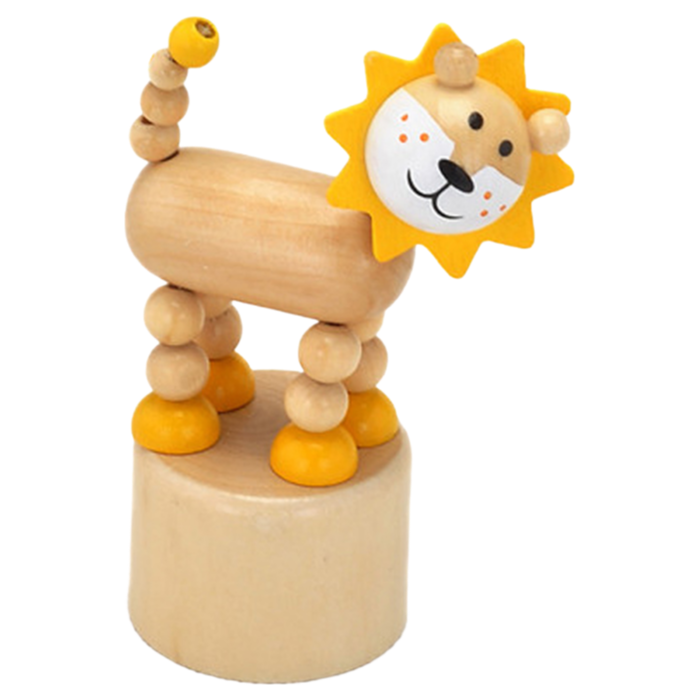 Factory Price Wooden Animal Spring Toy - Durable Pretend Play Game for Toddlers