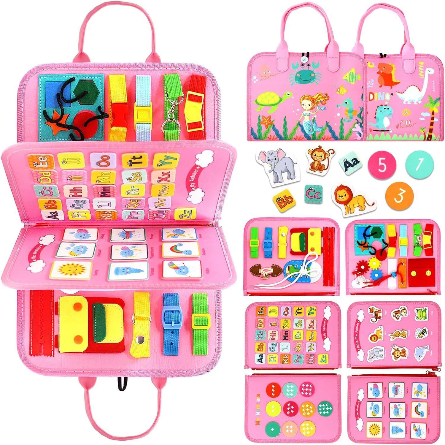 Wholesale Montessori Felt Busy Board for Toddlers - Color Matching Learning Toy for Kids 1-6 Years
