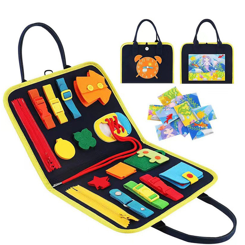 Wholesale Montessori Felt Busy Board for Toddlers - Color Matching Learning Toy for Kids 1-6 Years