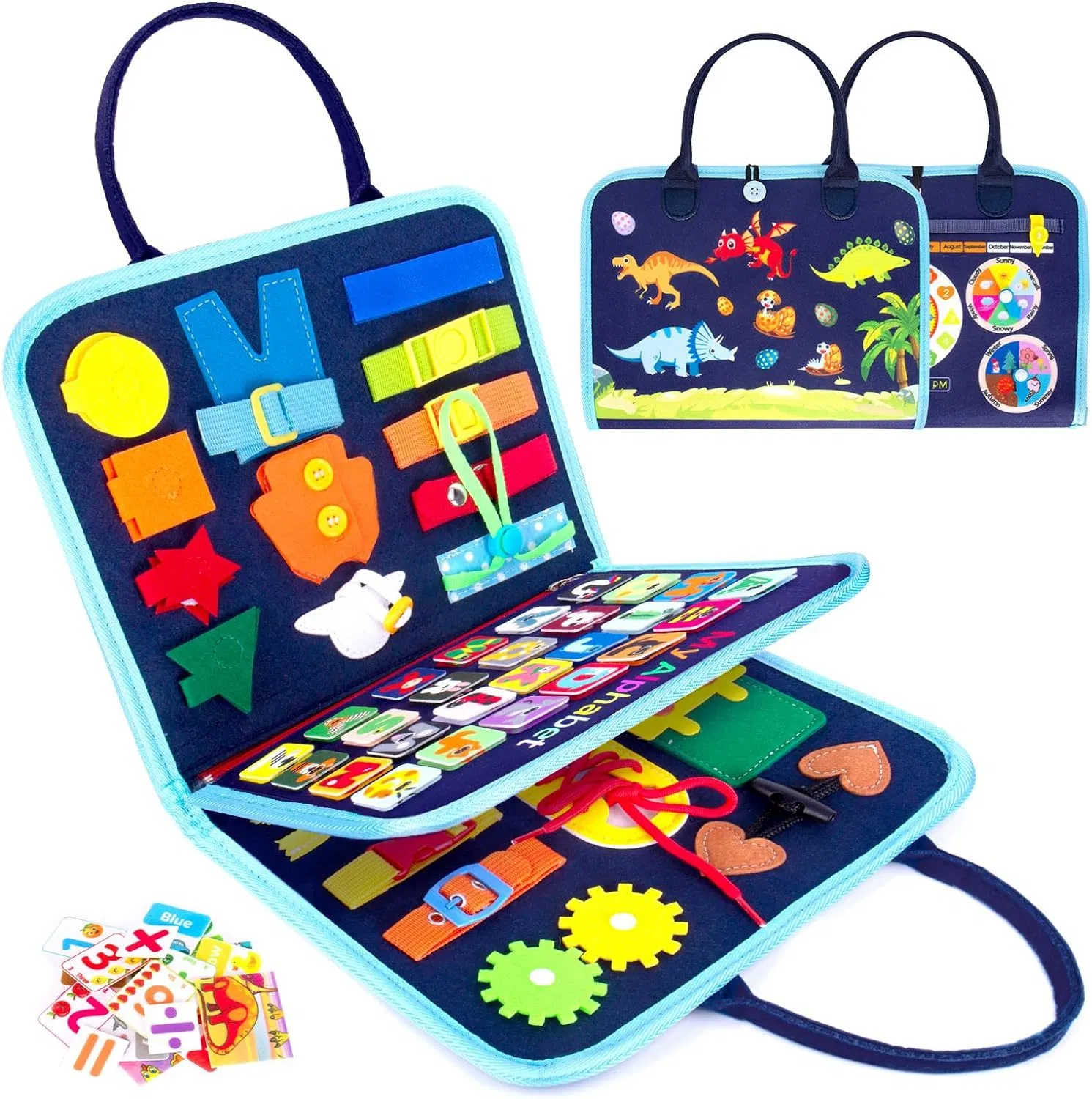 Wholesale Montessori Felt Busy Board for Toddlers - Color Matching Learning Toy for Kids 1-6 Years