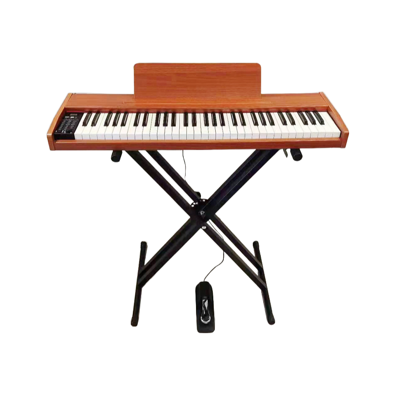 61 Key Wooden Electric Keyboard Piano Toy for Early Childhood Music Education - Premium Learning Instrument