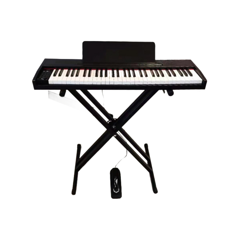 61 Key Wooden Electric Keyboard Piano Toy for Early Childhood Music Education - Premium Learning Instrument