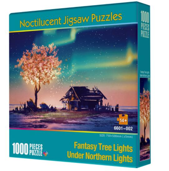 Custom Glow in The Dark 1000 Piece Jigsaw Puzzle for Kids - Educational Paper Puzzle Toy