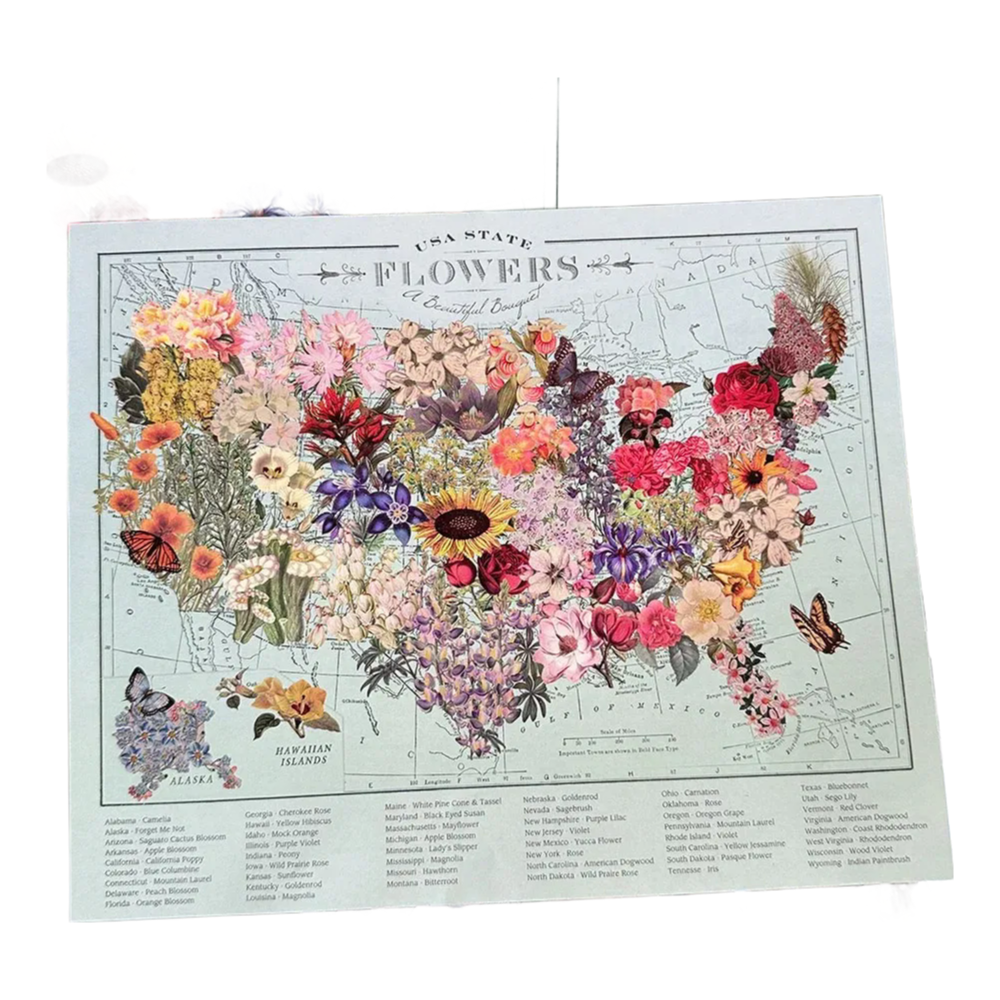 Custom 1000-Piece Flower Jigsaw Puzzle - Educational Kids Floor Puzzle Toy with High-Quality Printing