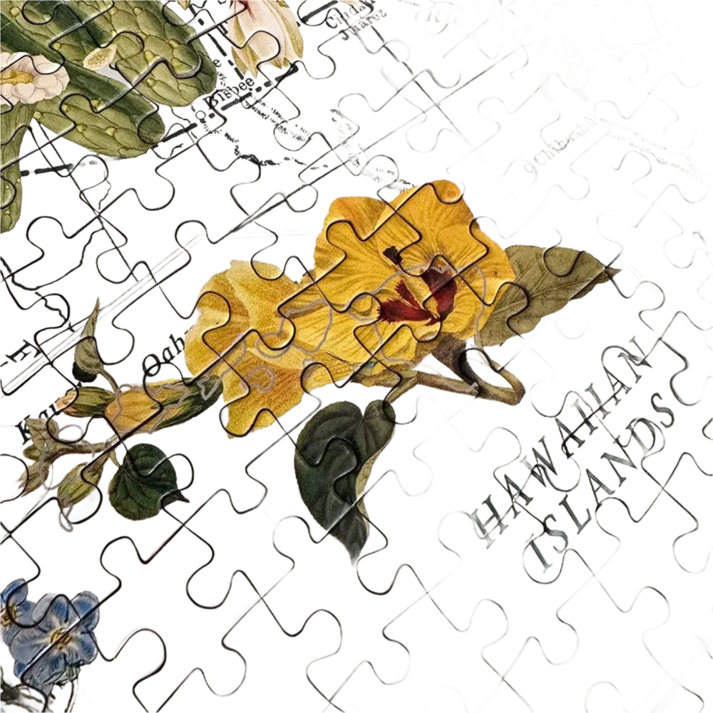 Custom 1000-Piece Flower Jigsaw Puzzle - Educational Kids Floor Puzzle Toy with High-Quality Printing
