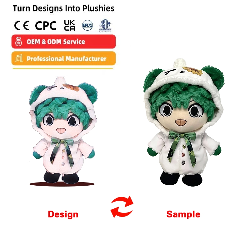 Custom Plush Doll 30-40PC/Carton – Hand-Made CE Certified, OEM Supported