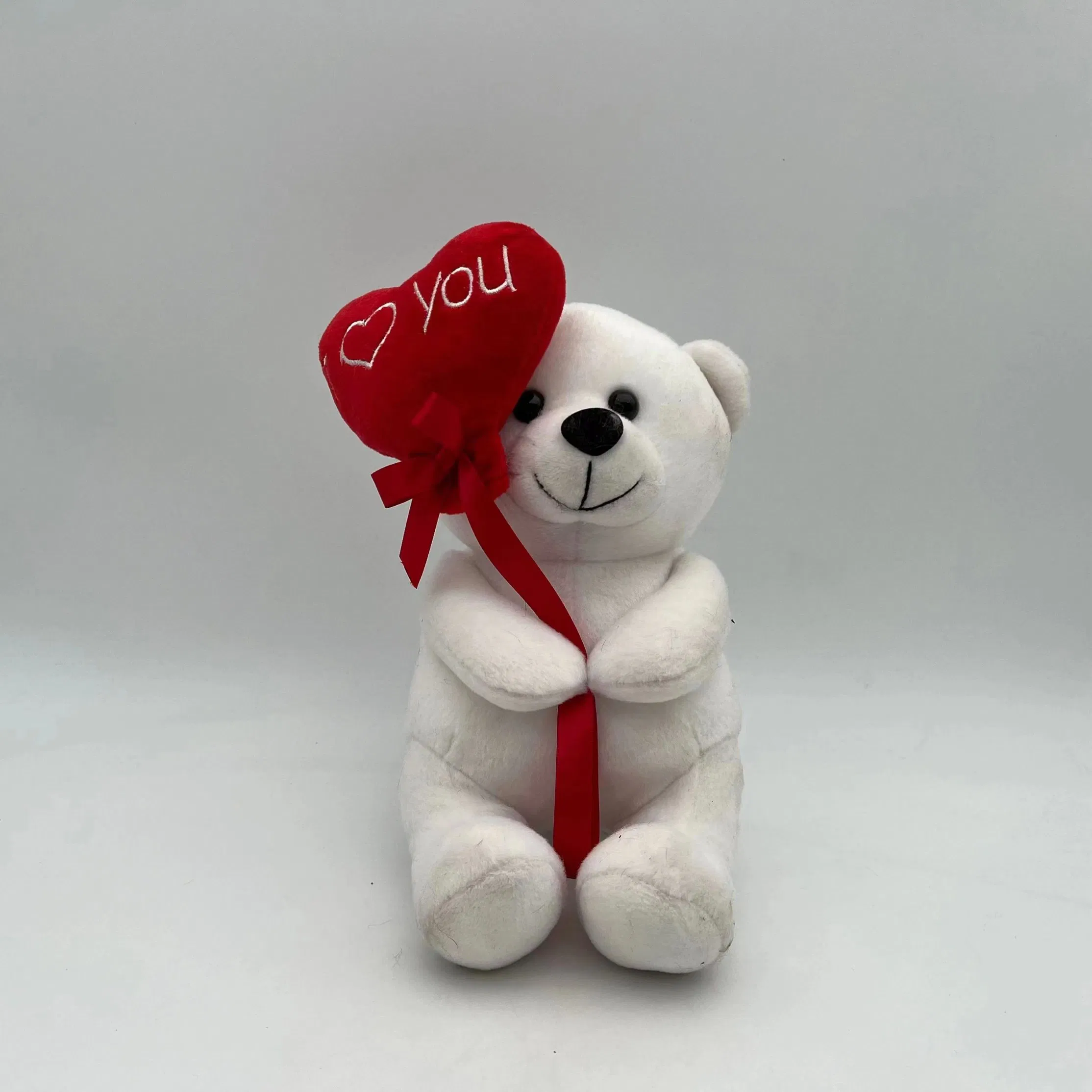 22cm Red PP Cotton Filled Sitting Teddy Bear for Southeast Asia / Middle East – 500pcs MOQ, Export Ready