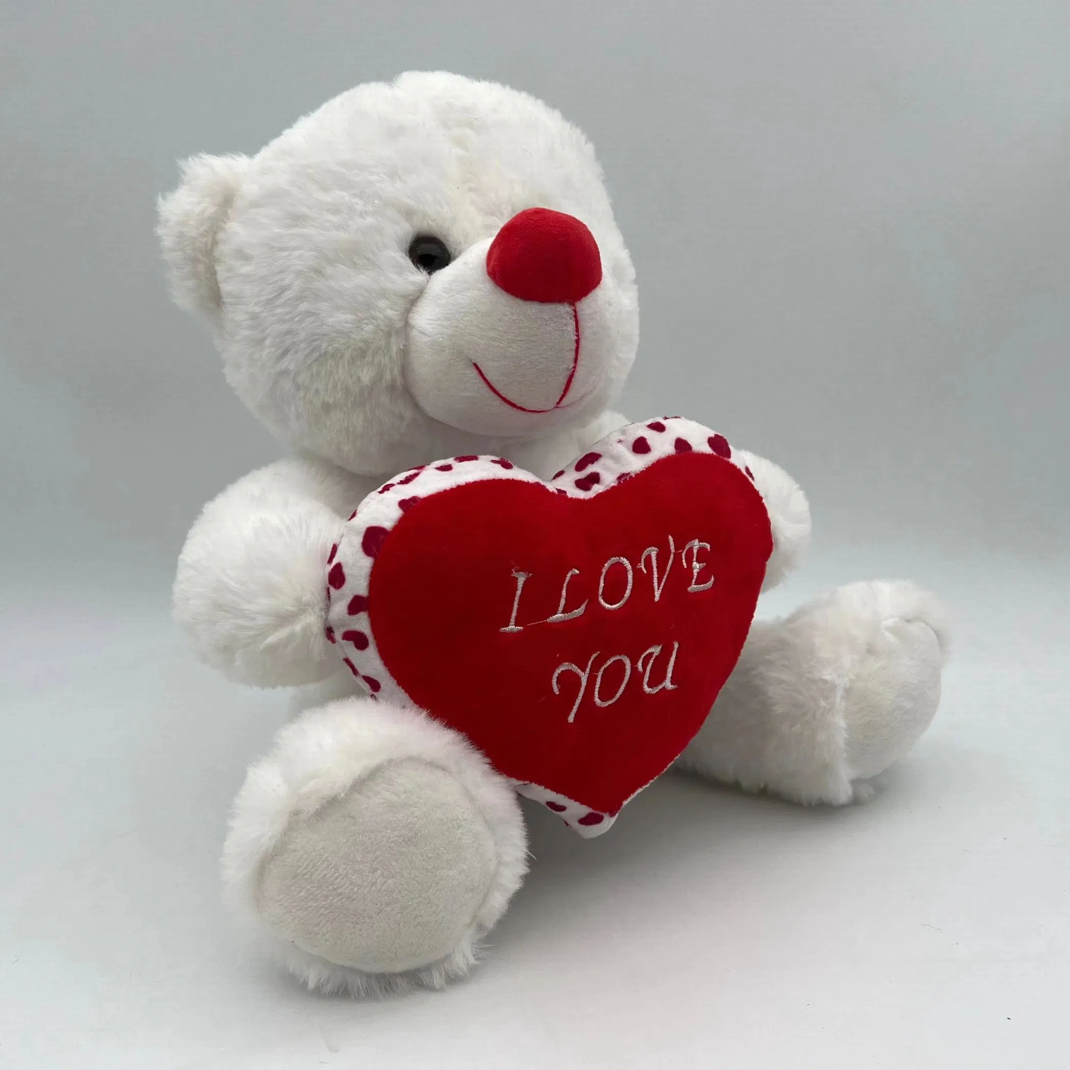 22cm Red PP Cotton Filled Sitting Teddy Bear for Southeast Asia / Middle East – 500pcs MOQ, Export Ready