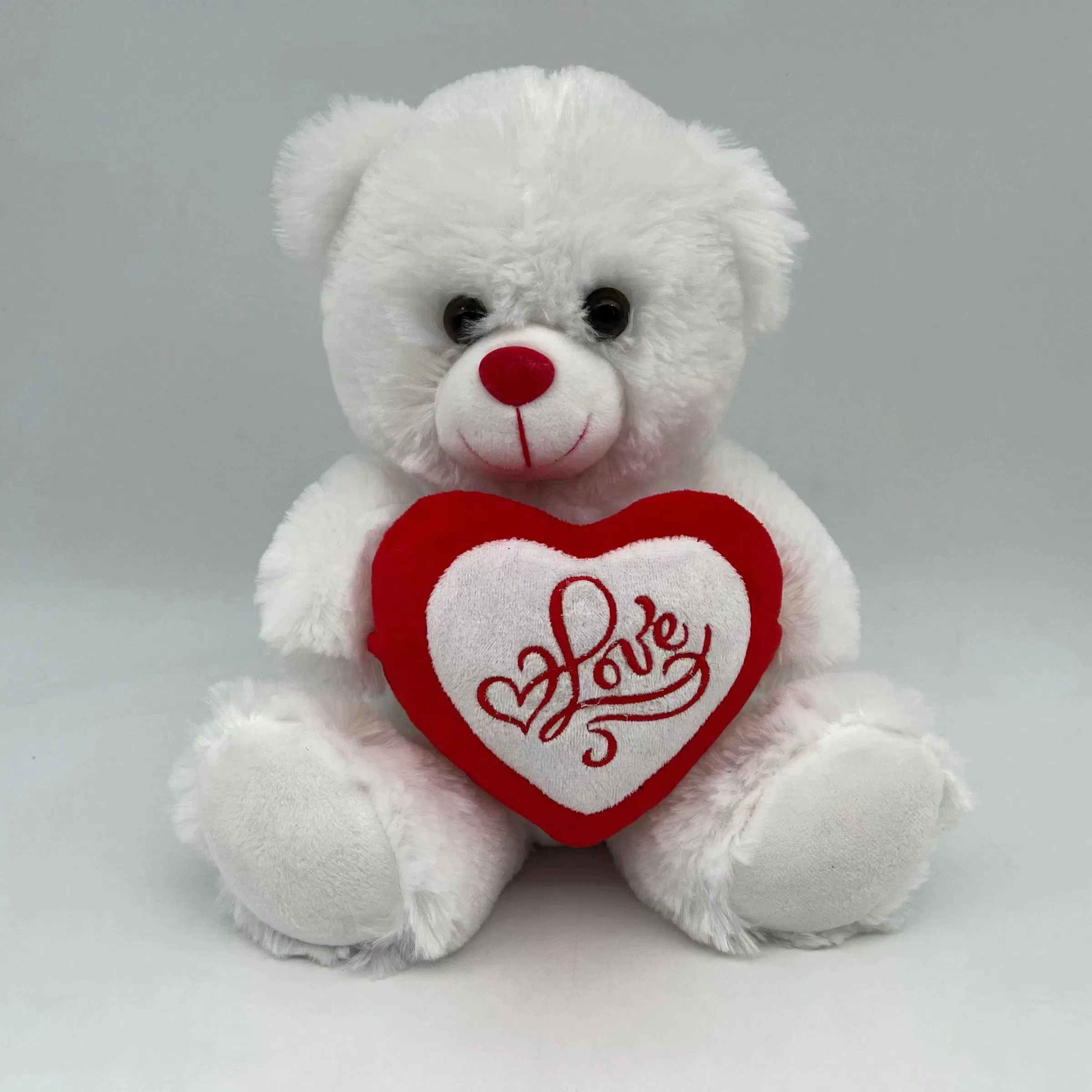 22cm Red PP Cotton Filled Sitting Teddy Bear for Southeast Asia / Middle East – 500pcs MOQ, Export Ready