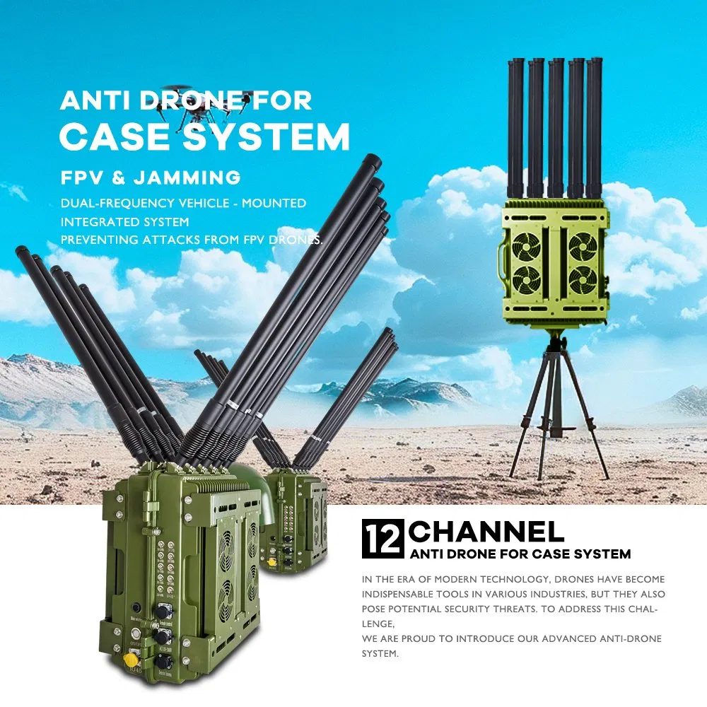 600W 12 Bands Anti Drone Jammer – 400-1050MHz Range, Competitive Bulk Price, Low MOQ, CE Certified