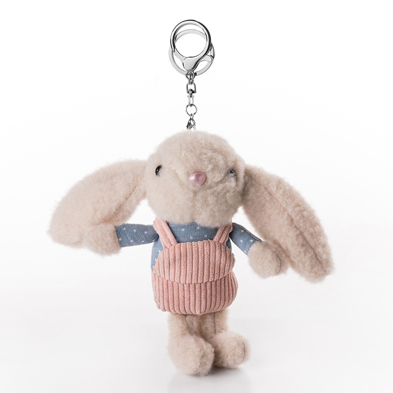 Kids Promotional Gifts 16cm Custom Plush Rabbit Keychain Fully Compliant for EU/US – CE, EN71, OEM, 1000pcs MOQ