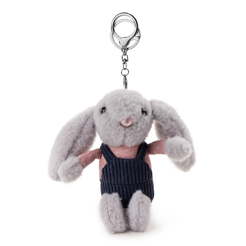 Kids Promotional Gifts 16cm Custom Plush Rabbit Keychain Fully Compliant for EU/US – CE, EN71, OEM, 1000pcs MOQ