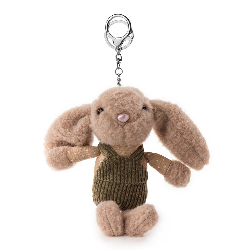 Kids Promotional Gifts 16cm Custom Plush Rabbit Keychain Fully Compliant for EU/US – CE, EN71, OEM, 1000pcs MOQ