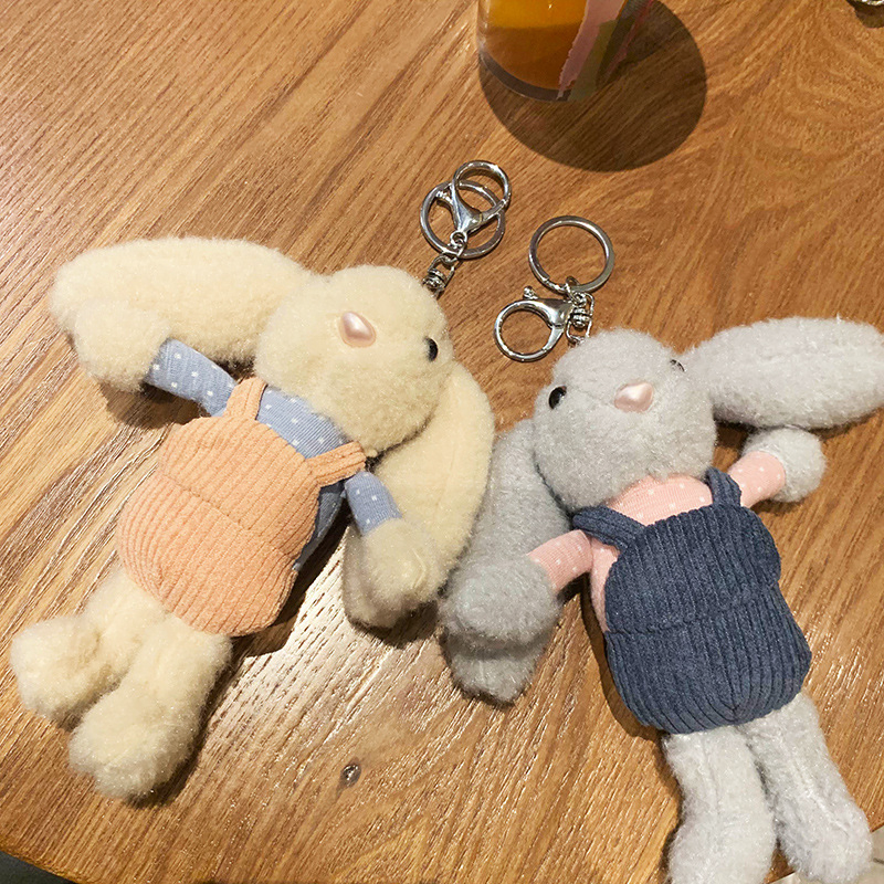 Kids Promotional Gifts 16cm Custom Plush Rabbit Keychain Fully Compliant for EU/US – CE, EN71, OEM, 1000pcs MOQ