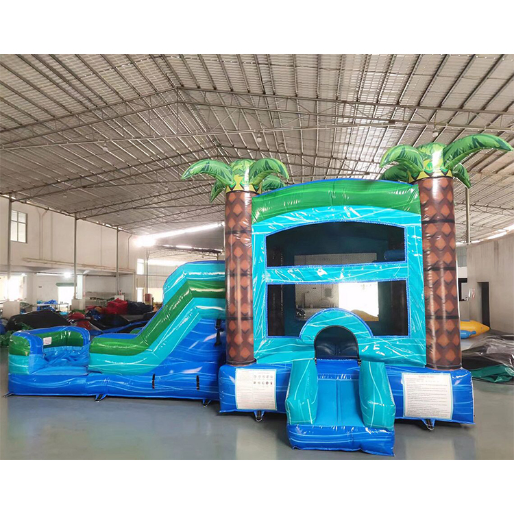 Cosmetic Brand 0.6mm PVC Tarpaulin Inflatable Bouncer Slide – CE Certified, Customizable, Full Accessories Included