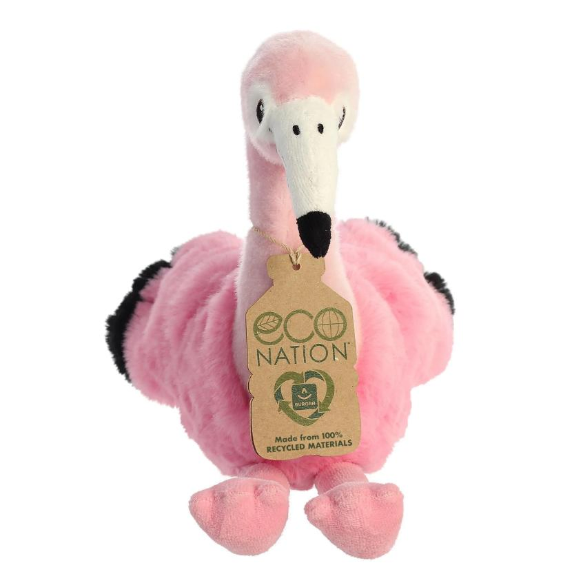 30cm Recycled Flamingo Plush Toy for Industrial Manufacturing – Multi Safety Certified, 50pcs Flexible MOQ, Factory-Direct Supply