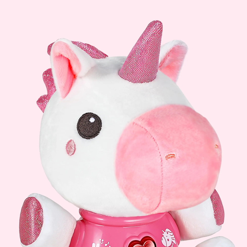 Cotton Fabric Cotton-Filled Medium Baby Unicorn Plush Toy – EN71 Certified, Factory Direct, MOQ 180 PCS