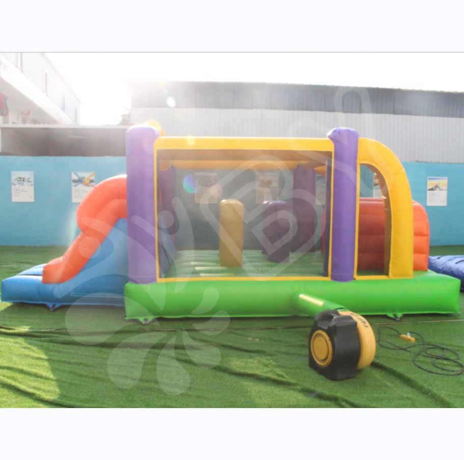 Amusement Park 0.55mm PVC Tarpaulin Inflatable Bounce House – 1pc MOQ, CE EN71 Certified