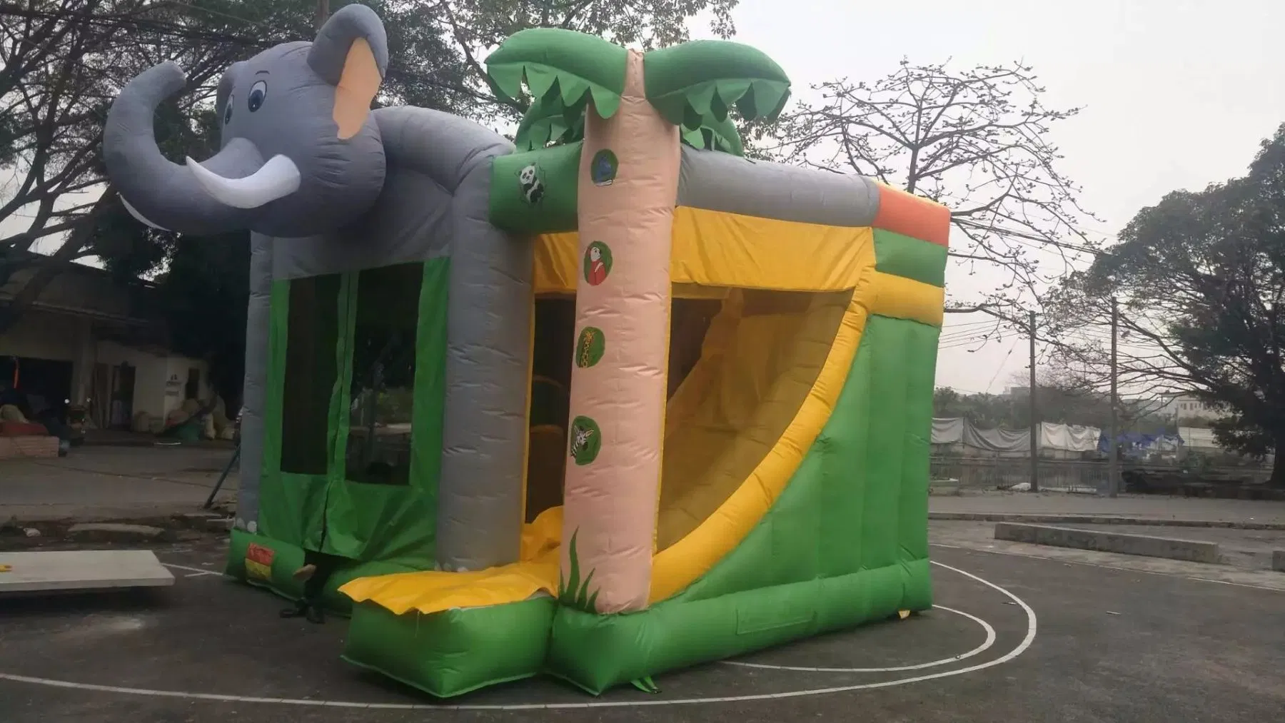 Pirate Ship Inflatable Bouncer 0.55mm PVC Fully Compliant for EU Market – CE, EN14960, OEM, 10pc MOQ
