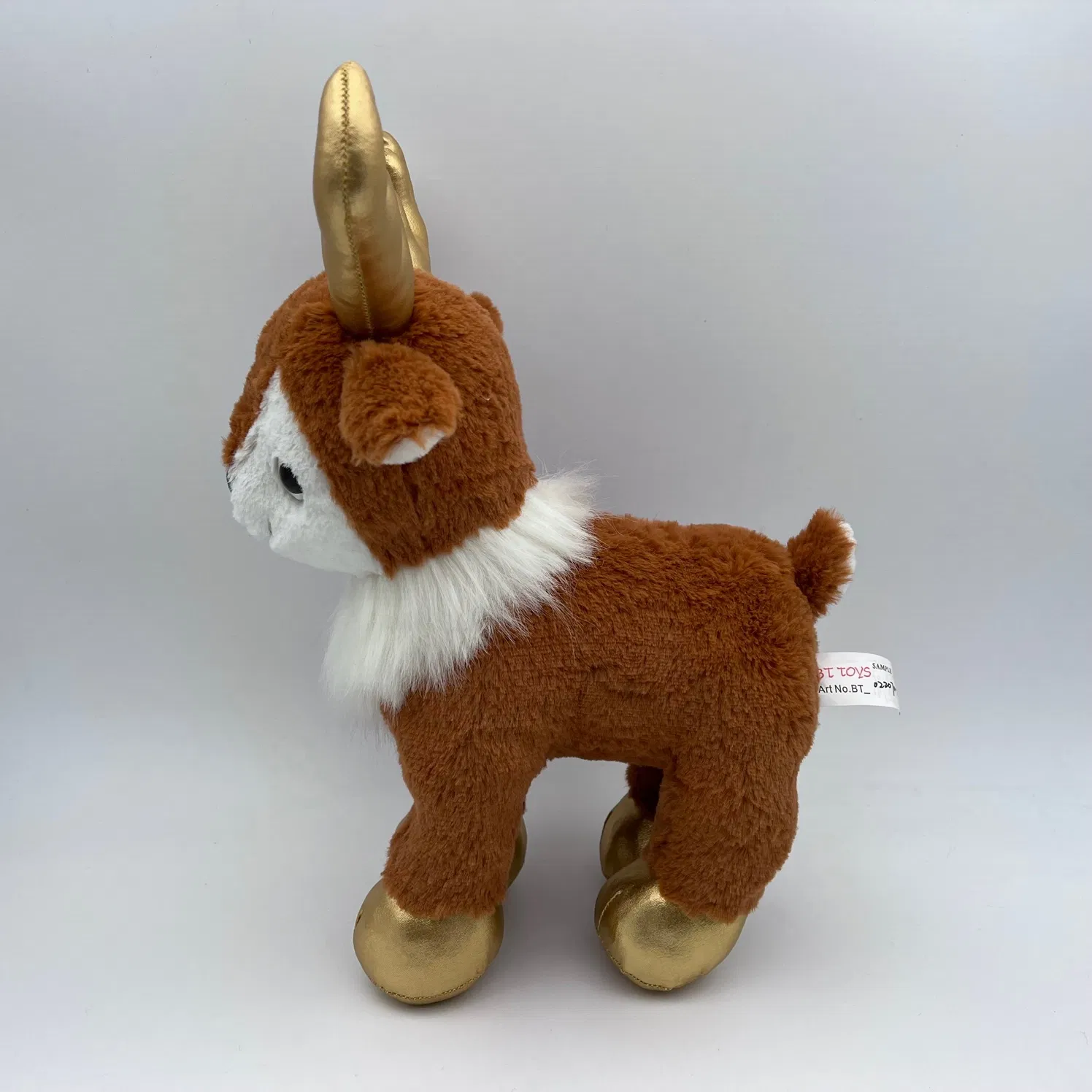 MOQ 500PCS Finished Plush Reindeer Toy – Retail-Ready, White Label, EN71 Cert, OEM Supported