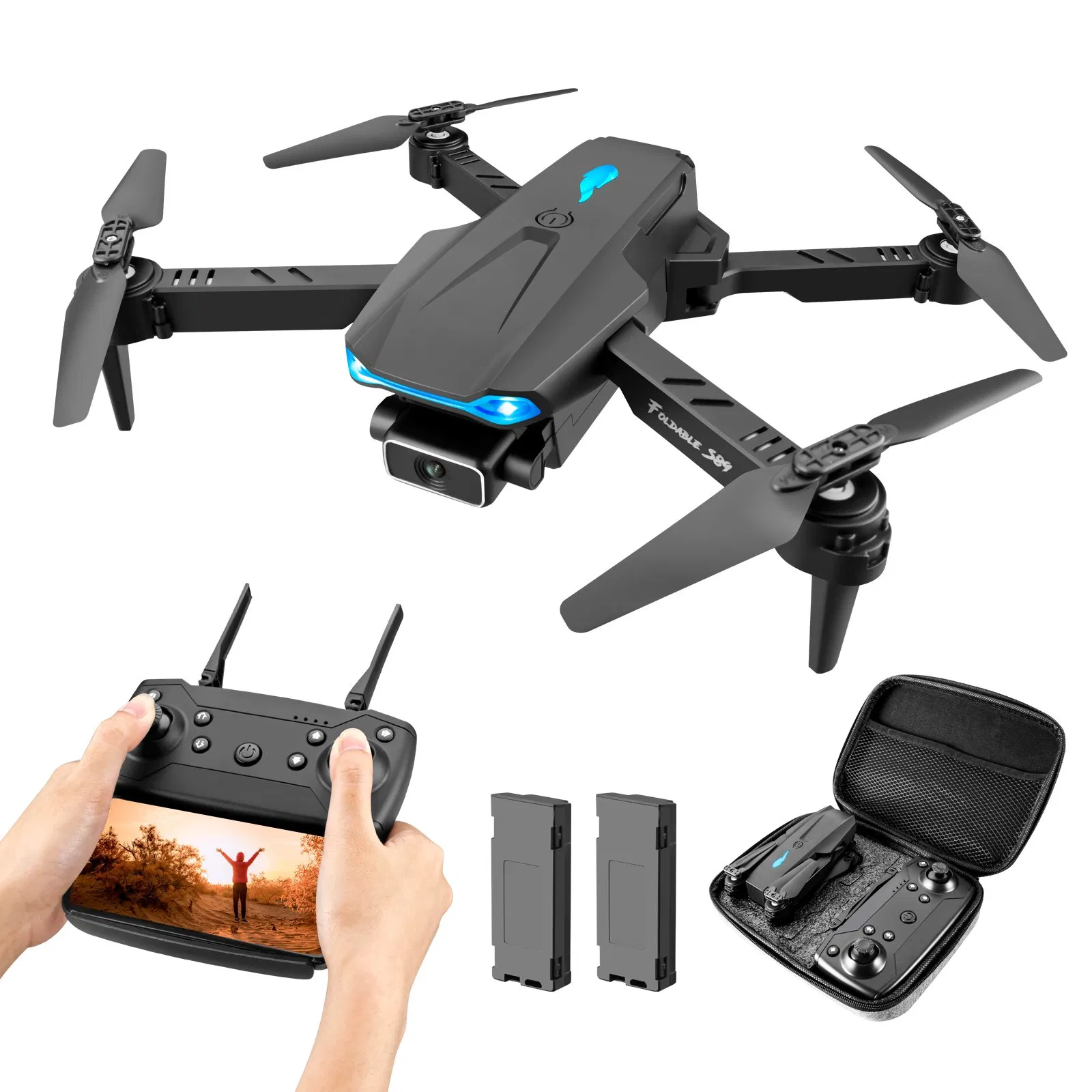 Construction Site Aerial Inspection 4K Dual Camera RC Quadcopter 100m Control Distance CE OEM MOQ 20