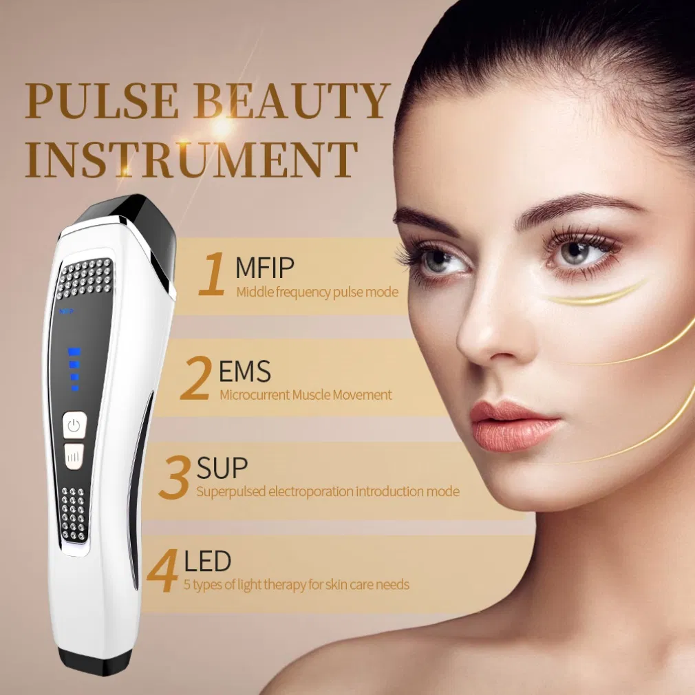 Portable RF EMS Face Beauty Massager for Textile & Apparel Industry – CE Certified, 160g Lightweight, OEM Supported, Bulk MOQ 50