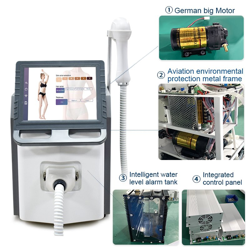 12 Laser Bars 808nm Diode Hair Removal Machine – 2YR Warranty, CE Certified OEM B2B Manufacturer