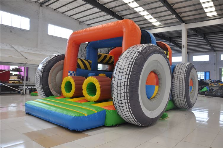 Amusement Park 7x5.2x3.7m 0.55mm PVC Tarpaulin Truck Theme Inflatable Bouncer – MOQ 1PC CE OEM Factory Direct