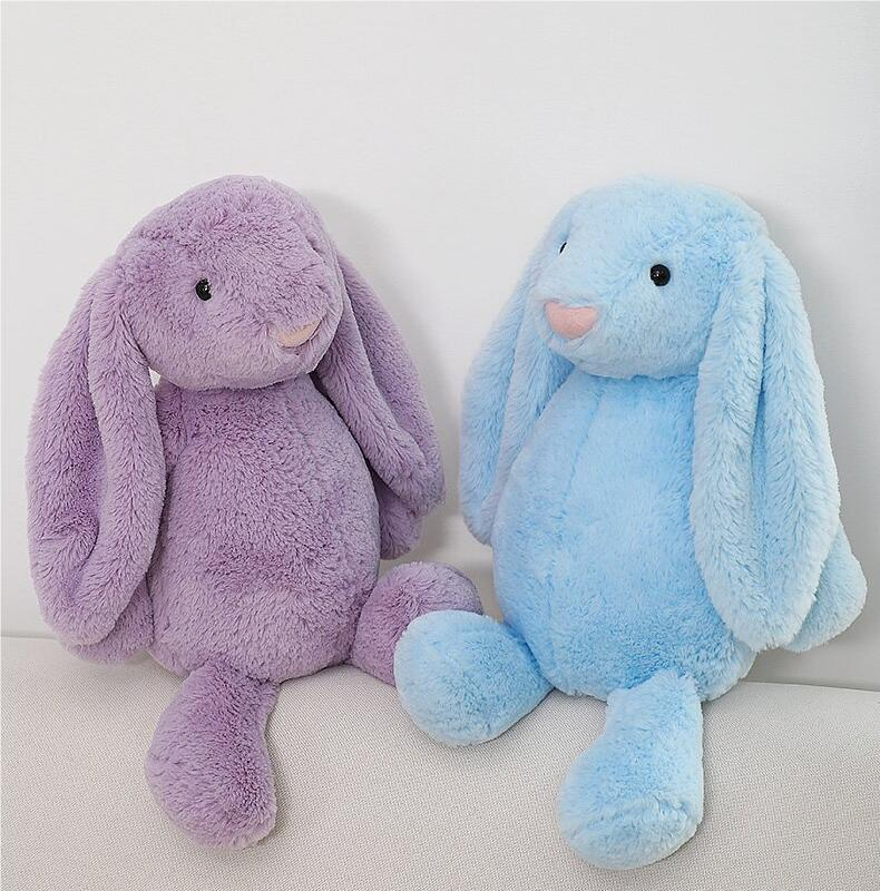 Factory Direct Standing Long Ears Plush Bunny Toy for US Market – CE Certified, Ships from US Stock, MOQ 2pcs