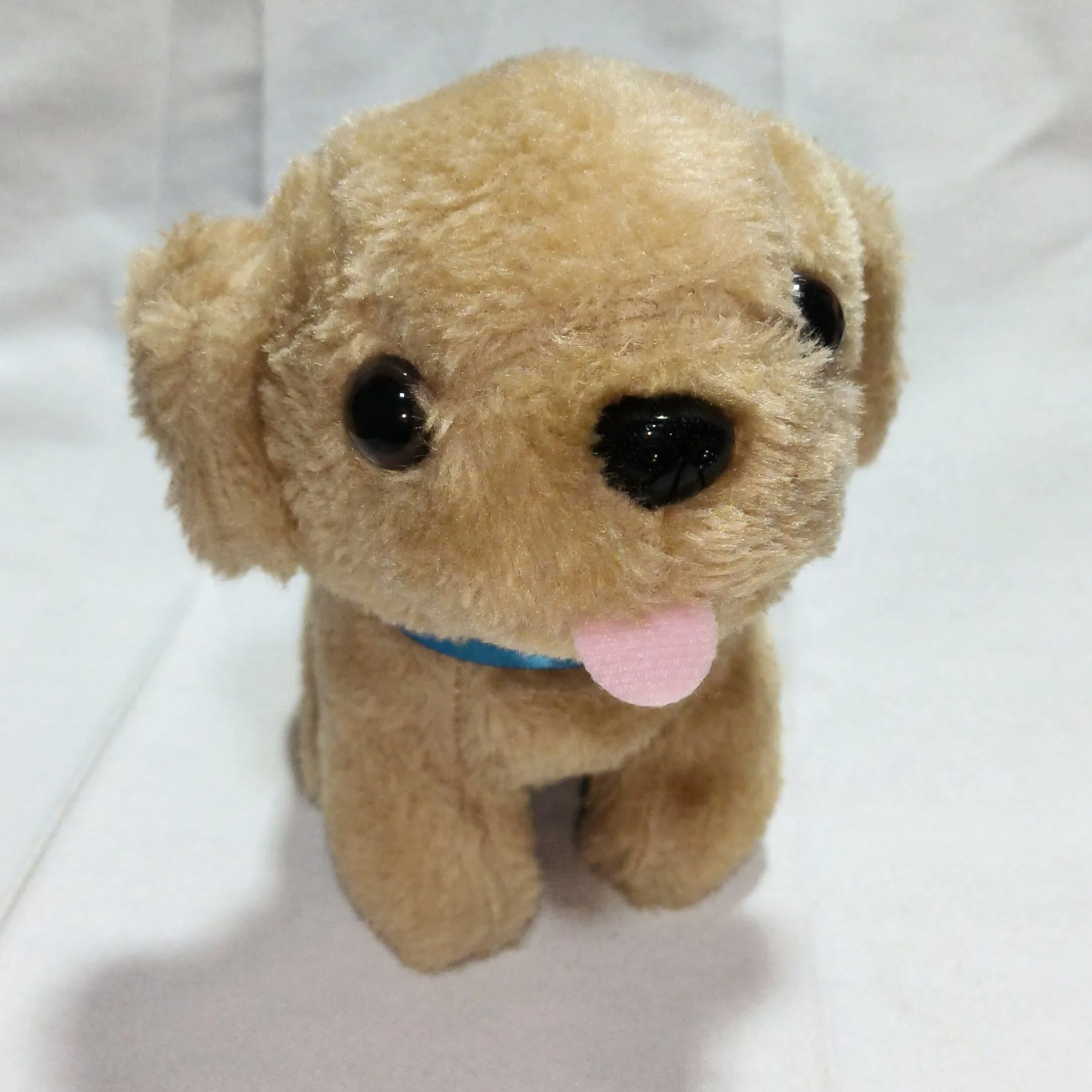 Factory Direct China Handmade Brown Dog Plush Toy 16*10*14cm, OEM Available, EN71 Certified, MOQ 50pcs