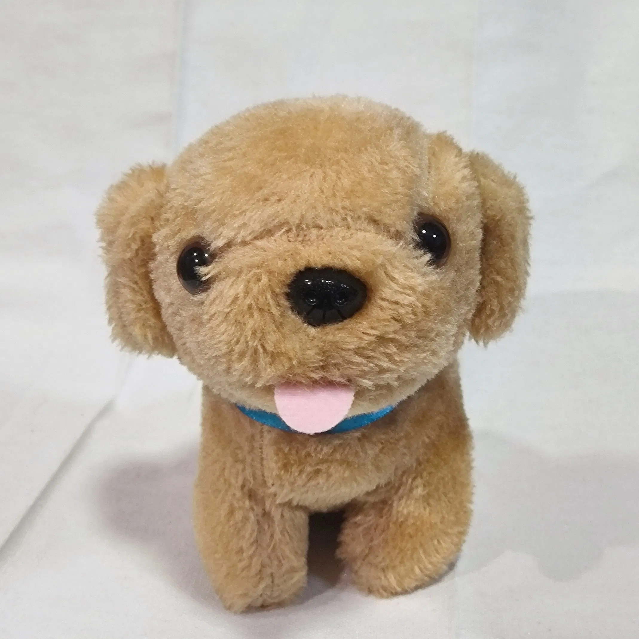 Factory Direct China Handmade Brown Dog Plush Toy 16*10*14cm, OEM Available, EN71 Certified, MOQ 50pcs