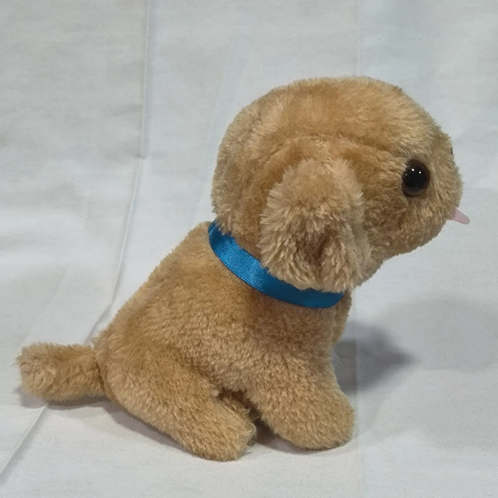 Factory Direct China Handmade Brown Dog Plush Toy 16*10*14cm, OEM Available, EN71 Certified, MOQ 50pcs
