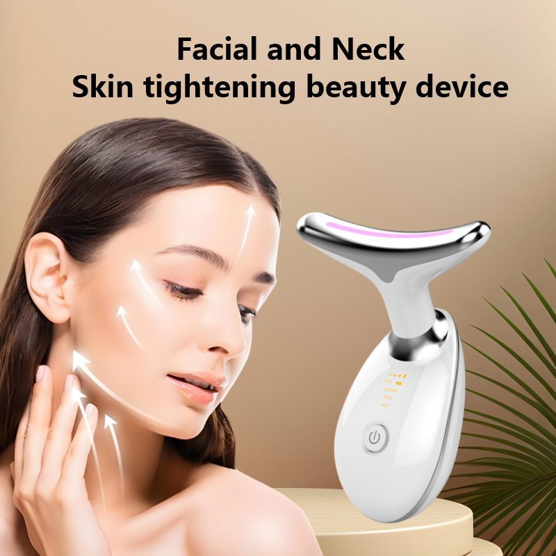 7 Colors LED Light Neck Lifting Massager – Cost-Effective Alternative to Salon Wrinkle Remover, 7000 Vibration/M, CE ROHS, 100pcs MOQ
