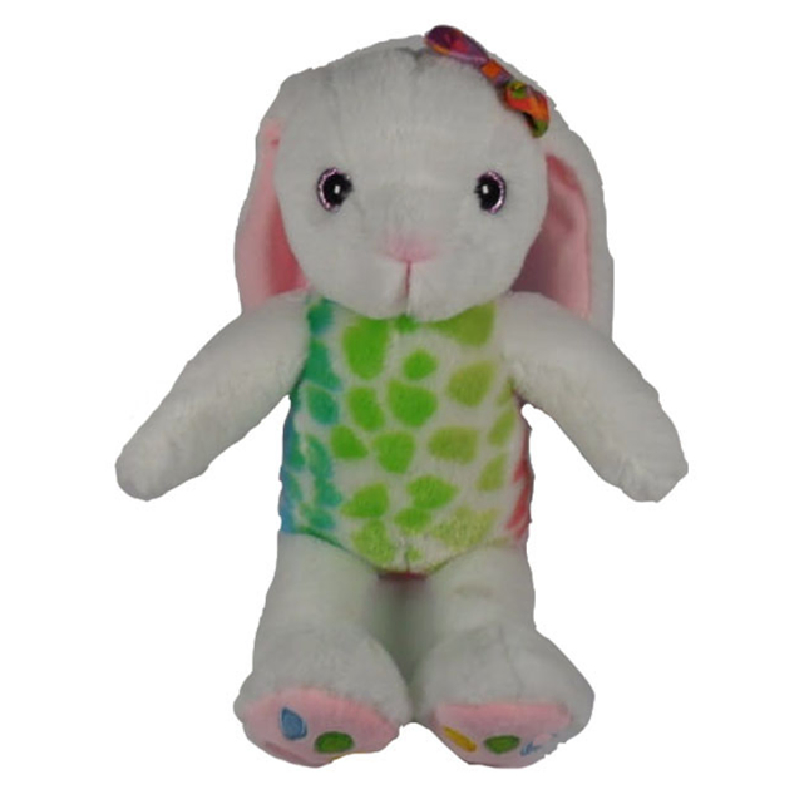 Factory Direct ISO 9001 Certified 26cm Sitting White Plush Bunny Toy, MOQ 500pcs, CE Compliant