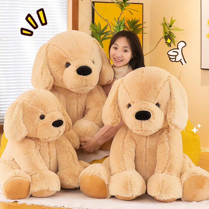 55+5CM OEM/ODM Sitting Labrador Plush Toy – Custom Logo, MOQ 500 Units, Free Sample